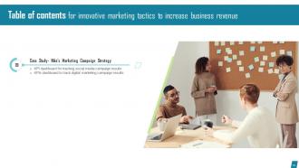 Innovative Marketing Tactics To Increase Business Revenue Strategy CD V Slides Colorful