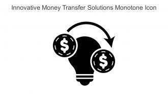 Innovative Money Transfer Solutions Monotone Icon In Powerpoint Pptx Png And Editable Eps Format