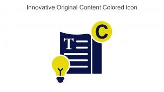 Innovative Original Content Colored Icon In Powerpoint Pptx Png And Editable Eps Format