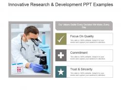 Innovative research and development ppt examples