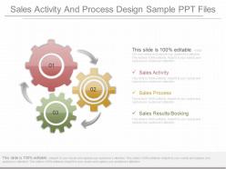 Innovative sales activity and process design sample ppt files
