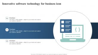Innovative Software Technology For Business Icon