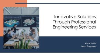 Innovative Solutions Through Professional Engineering Services PPT Summary AT