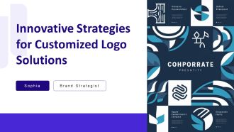 Innovative Strategies For Customized Logo Solutions PPT Template AT