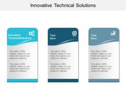 Innovative technical solutions ppt powerpoint presentation file slideshow cpb