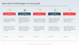 Innovative Technologies Of Smart Grid Ppt Powerpoint Mockup