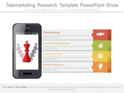 Innovative telemarketing research template powerpoint show
