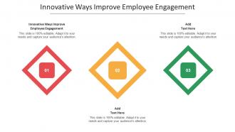 Innovative Ways Improve Employee Engagement Ppt Powerpoint Themes Cpb