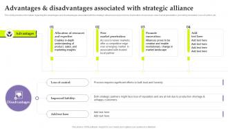 Inorganic Growth As Potential Advantages And Disadvantages Associated With Strategic Alliance