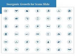 Inorganic Growth For Icons Slide Ppt Powerpoint Presentation Slides Elements