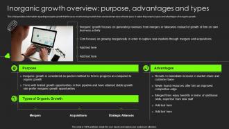 Inorganic Growth Overview Purpose Advantages And Types Building Substantial Business Strategy