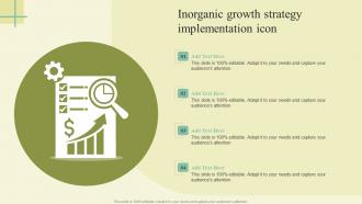 Inorganic Growth Strategy Implementation Icon