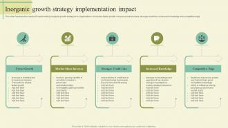 Inorganic Growth Strategy Implementation Impact