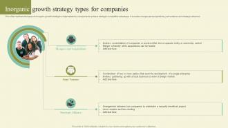 Inorganic Growth Strategy Types For Companies