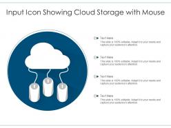Input icon showing cloud storage with mouse