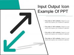 Input output icon example of ppt