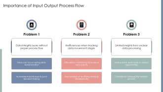 Input Output Process Flow For Data Analytics PPT Summary AT Designed Professional