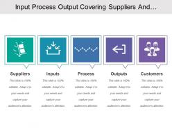 Input Process Output Covering Suppliers And Customers