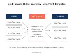 Input process output workflow powerpoint templates