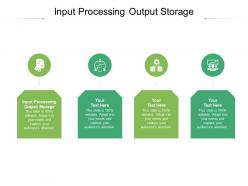 Input processing output storage ppt powerpoint presentation ideas gallery cpb
