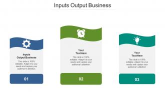 Inputs output business ppt powerpoint presentation model portrait cpb