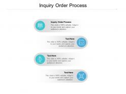Inquiry order process ppt powerpoint presentation infographic template good cpb