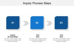 Inquiry process steps ppt powerpoint presentation slides portfolio cpb