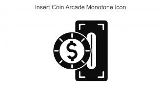 Insert Coin Arcade Monotone Icon In Powerpoint Pptx Png And Editable Eps Format