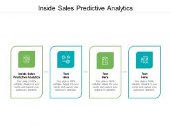 Inside sales predictive analytics ppt powerpoint presentation slides templates cpb