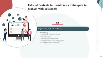 Inside Sales Techniques To Connect With Customers Powerpoint Presentation Slides SA CD Designed Unique