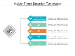 Insider threat detection techniques ppt powerpoint presentation show deck cpb