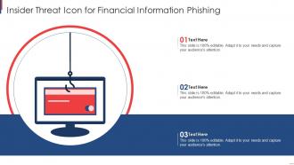 Insider Threat Icon For Financial Information Phishing