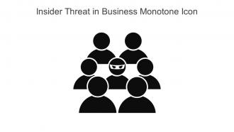 Insider Threat In Business Monotone Icon In Powerpoint Pptx Png And Editable Eps Format