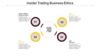 Insider Trading Business Ethics Ppt Powerpoint Presentation Gallery Slide Portrait Cpb