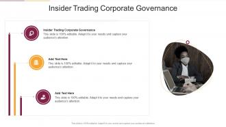 Insider Trading Corporate Governance In Powerpoint And Google Slides Cpb