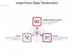 Insight driven digital transformation ppt powerpoint presentation ideas professional cpb