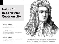 Insightful isaac newton quote on life