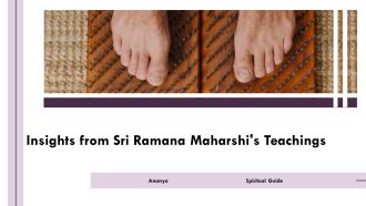 Insights From Sri Ramana Maharshis Teachings PPT Mockup AT