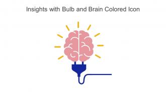 Insights With Bulb And Brain Colored Icon In Powerpoint Pptx Png And Editable Eps Format
