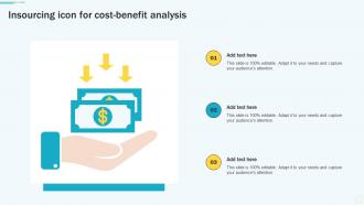 Insourcing Icon For Cost Benefit Analysis