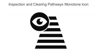 Inspection And Clearing Pathways Monotone Icon In Powerpoint Pptx Png And Editable Eps Format