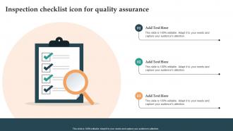 Inspection Checklist Icon For Quality Assurance