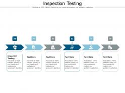 Inspection testing ppt powerpoint presentation professional slideshow cpb
