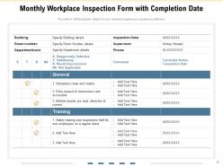 Inspection Workshop Completion Overview Product Quality Acceptance Process