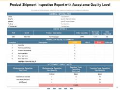 Inspection Workshop Completion Overview Product Quality Acceptance Process