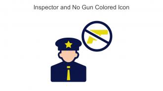 Inspector And No Gun Colored Icon In Powerpoint Pptx Png And Editable Eps Format