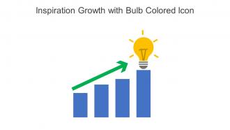 Inspiration Growth With Bulb Colored Icon In Powerpoint Pptx Png And Editable Eps Format