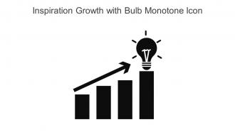 Inspiration Growth With Bulb Monotone Icon In Powerpoint Pptx Png And Editable Eps Format