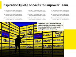 Inspiration Quote On Sales To Empower Team