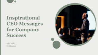 Inspirational CEO Messages For Company Success PPT Sample AT